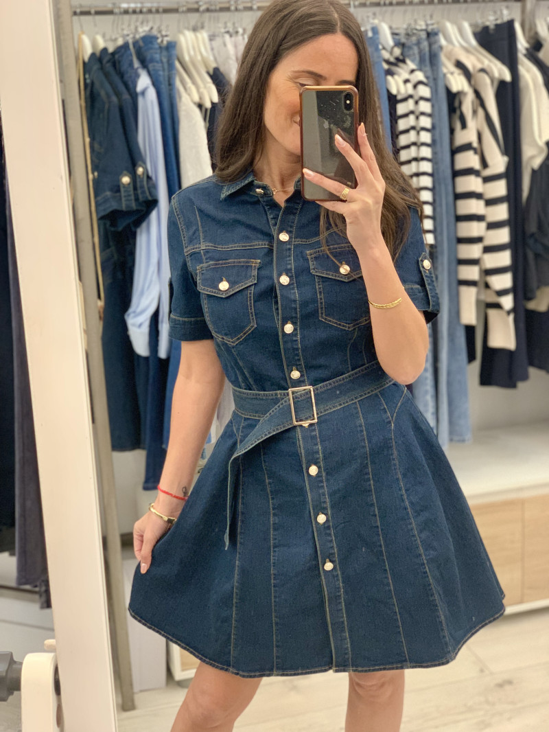 VESTIDO DENIM CORTO VUELO