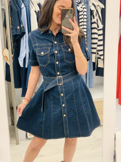 VESTIDO DENIM CORTO VUELO