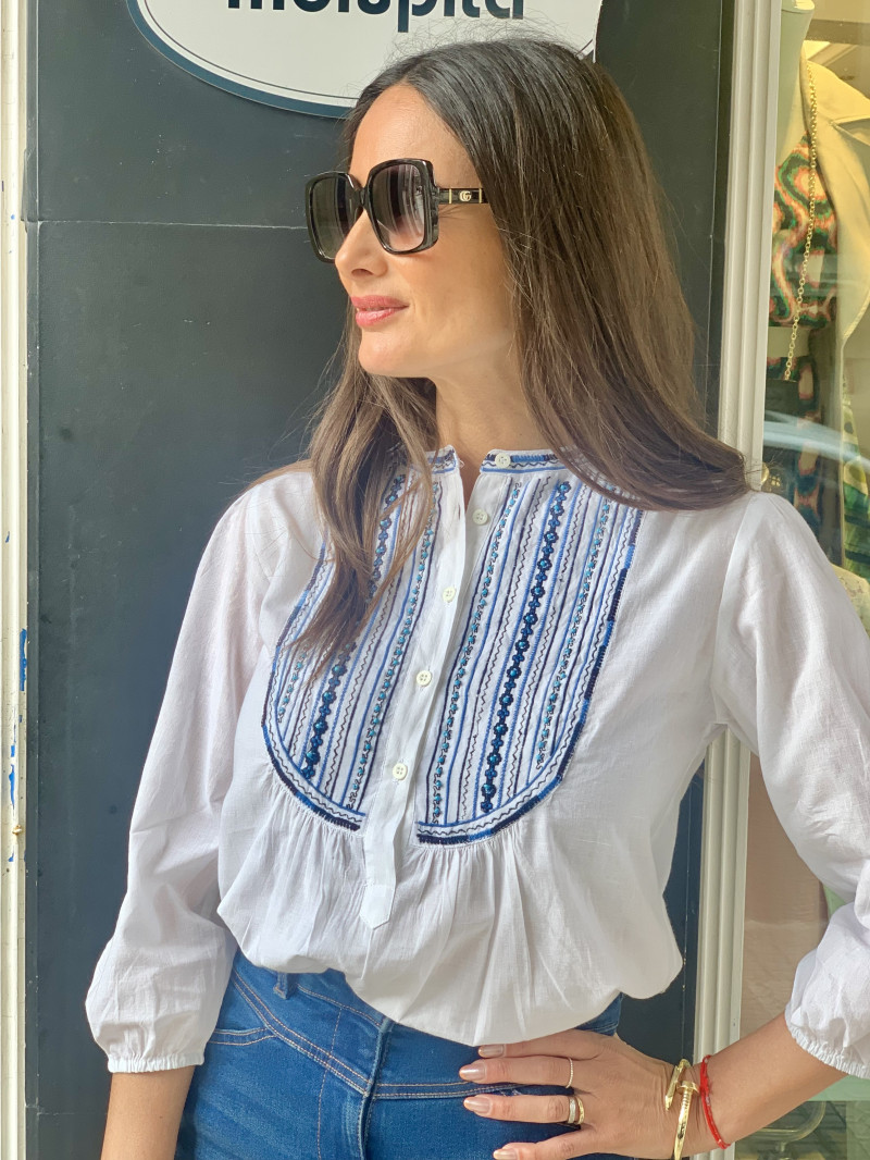 BLUSA ETNICA DETALLES PEDRERIA