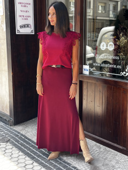 FALDA LARGA CON CINTURA...