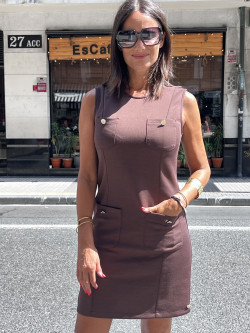 VESTIDO CORTO 4 BOLSILLOS