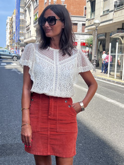 MINI FALDA EFECTO MELOCOTÓN