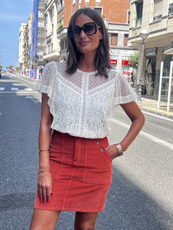 MINI FALDA EFECTO MELOCOTÓN