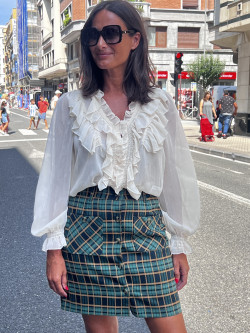 MINI FALDA CUADRO ESCOCES