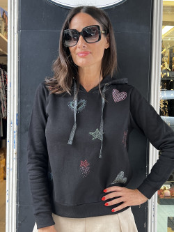 SUDADERA CON TACHAS DE...