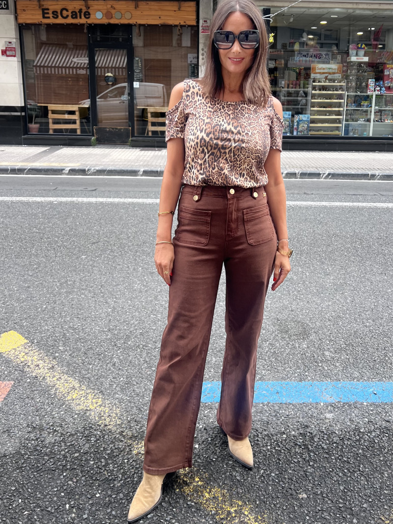 313 JEANS TIRO ALTO RECTO Y BOLSILLO PLASTÓN