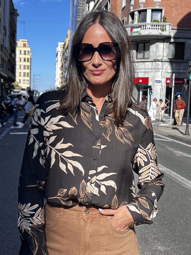 CAMISA ESTAMPADA MANGA LARGA