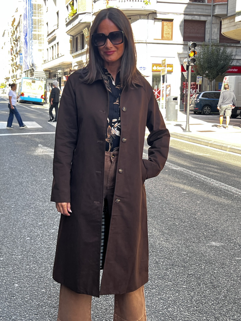 GABARDINA LARGA CORTE RECTO