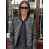 CHAQUETA TWEED CON TACHUELAS