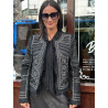 CHAQUETA TWEED CON TACHUELAS