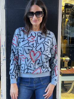 SUDADERA CORAZONES