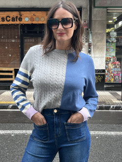 JERSEY COMBINADO DE PUNTO