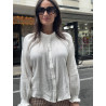 BLUSA BLANCA DETALLE FRUNCIDOS