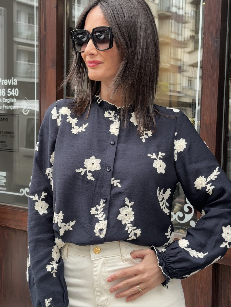 CAMISA FLORAL MANGA LARGA