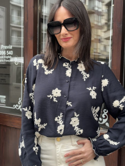 CAMISA FLORAL MANGA LARGA