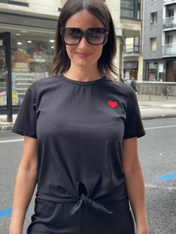 CAMISETA MANGA CORTA NUDO Y CORAZÓN