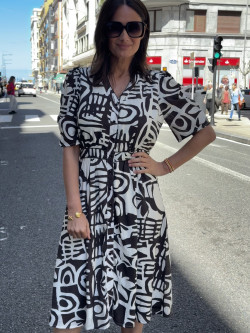 VESTIDO MIDI ESTAMPADO