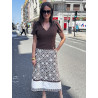 FALDA MIDI ESTAMPADA