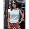 TOP PUNTO FINO BROCHE DECORATIVO