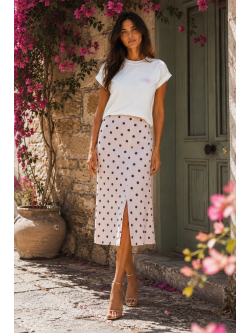 FALDA MIDI SATINADA LUNARES