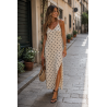 VESTIDO SATINADO DE LUNARES