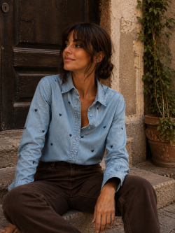 CAMISA DENIM CORAZONES