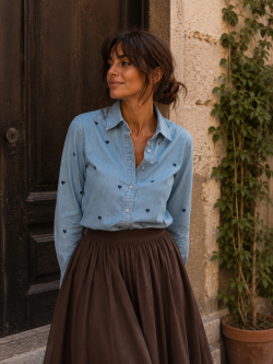 CAMISA DENIM CORAZONES