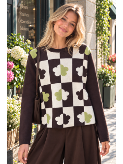 JERSEY CUADROS Y FLORES