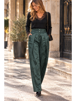 PANTALÓN JACKUARD FLORAL
